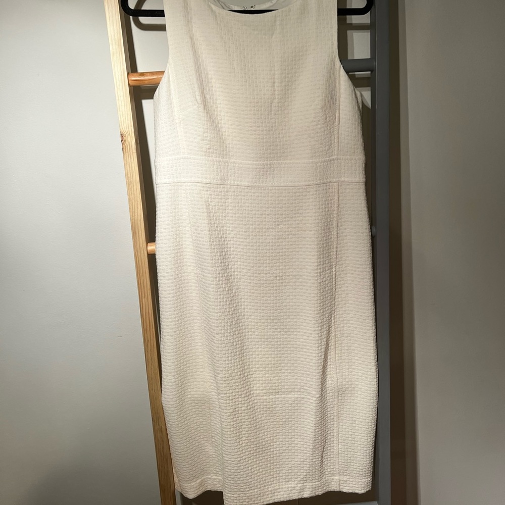 NWOT Pencil Cream Dress by Ann Taylor